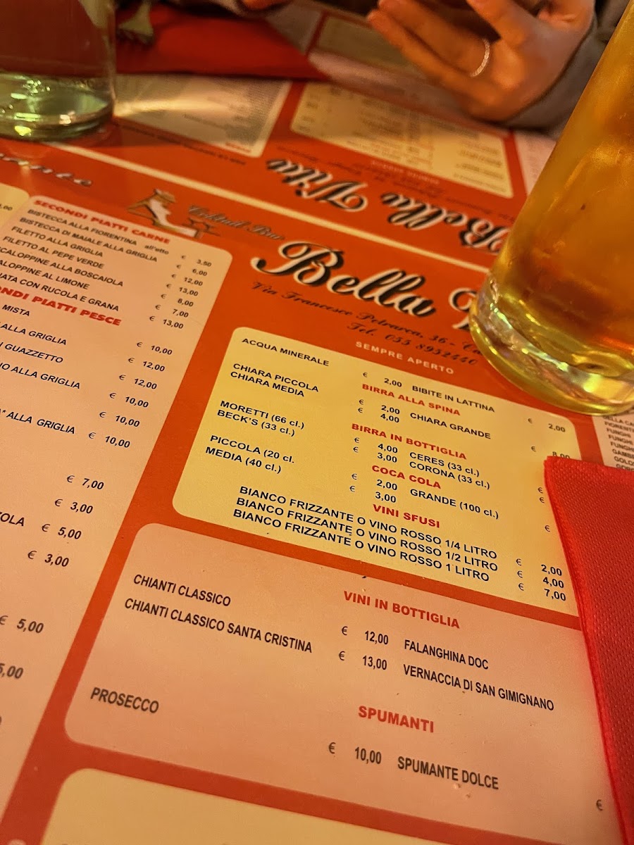 Menu Ristorante Pizzeria Bella Vita-5